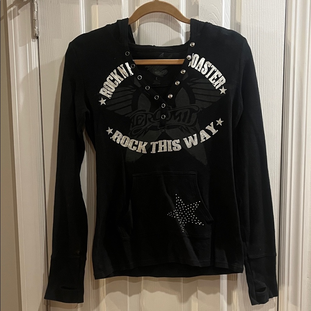 Aerosmith Black Graphic Hoodie